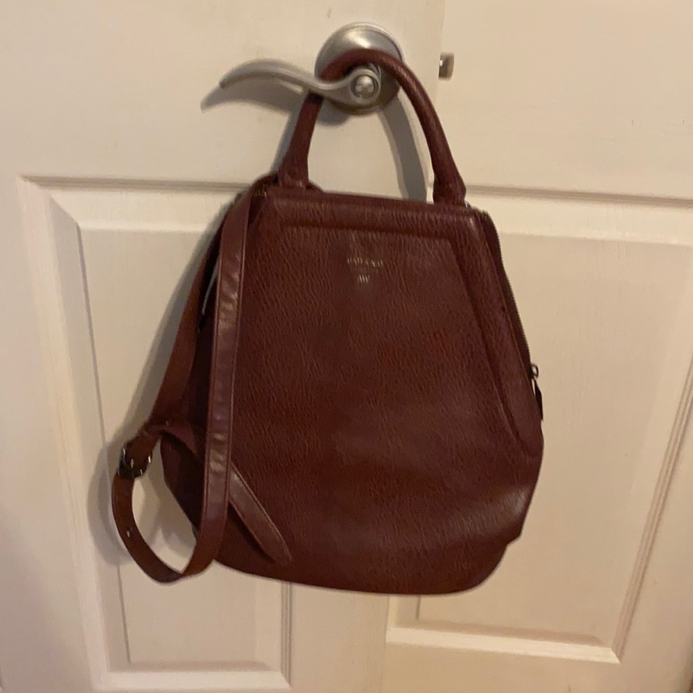 Burgundy Matt & Nat Bucket Bag
